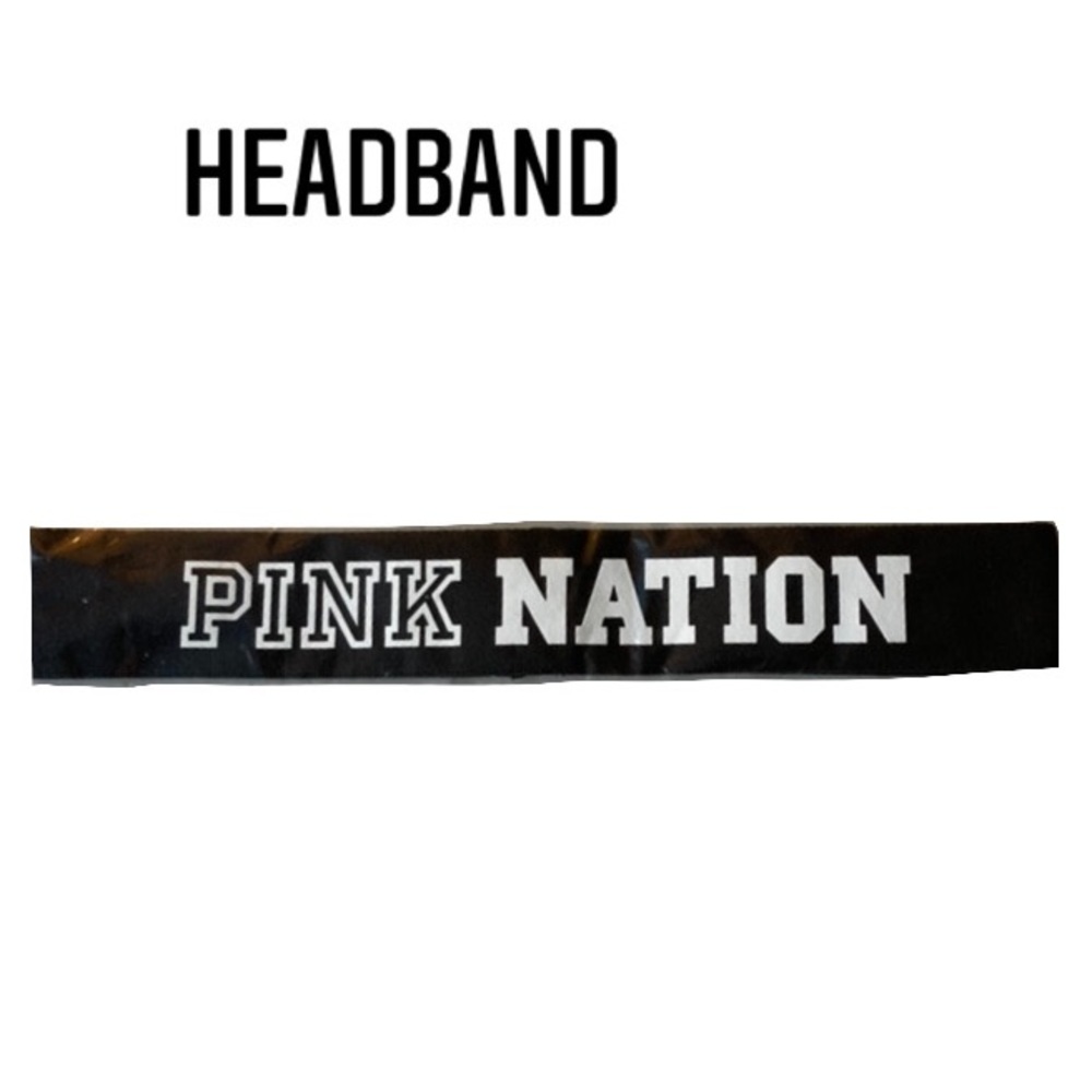 NWT Pink Nation black headband Victoria’s Secret
